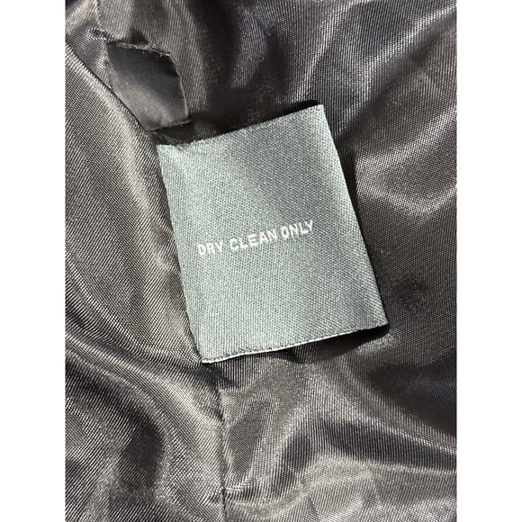 Kenneth Cole Reaction Women’s Black Double Breasted Trench Coat Medium - Picture 9 of 10